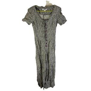 Vintage 90s Grunge Rampage Micro Floral Wide Leg Jumpsuit USA